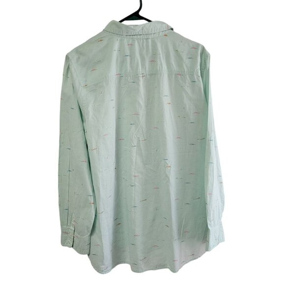 Merona Button Down Half Pullover Shirt Collar Swimmers Pool Womens Plus Size XXL - Picture 2 of 9